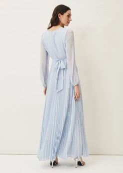 Front Page -EleganceWear Store 220392501 02 alecia pleated chiffon maxi dress