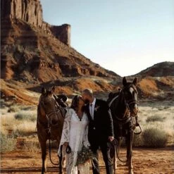 Bibiluxe AMARA Lace Boho Wrap Beach Wedding Dress