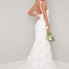 Chi Chi Bridal Suranne Lace Mermaid Maxi Wedding Dress, Ivory