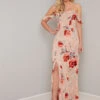 Chi Chi Luanna Floral Maxi Dress, Pink/Multi