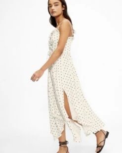 Ted Baker LIYYLAA Polka Dot Cami Dress, Black/White