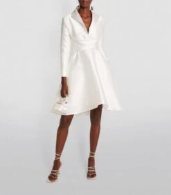 ALEXIS MABILLE Wrap-Waist Mini Dress, White