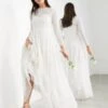 ASOS EDITION Dominique Embellished Wedding Dress With Full Skirt, White