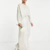 ASOS EDITION Embellished Pearl Batwing Sleeve Maxi Bridal Dress, Ivory