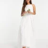 ASOS EDITION Lavinia Halter 3D Floral Embroidered Organza Wedding Dress, Ivory