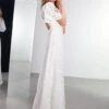 ASOS EDITION Olivia Lace Flutter Sleeve Wedding Dress, Ivory