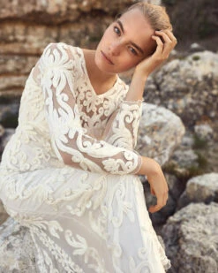 Phase Eight Aubrina Tapework Wedding Dress, Ivory