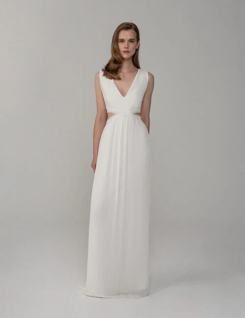 Rowley Hesselballe Aurelia Cut Out Wedding Maxi Dress, White 2 Rowley Hesselballe Aurelia Cut Out Wedding Maxi Dress, White - Image 2