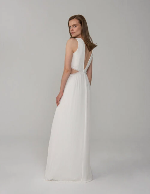 Rowley Hesselballe Aurelia Cut Out Wedding Maxi Dress, White 3 Rowley Hesselballe Aurelia Cut Out Wedding Maxi Dress, White - Image 3