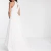 Bariano Bridal High Low Mesh Maxi Dress With Pockets In Ivory