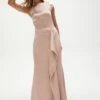 Coast Premium Ruffle Skirt Cowl Back Maxi Dress, Light Pink/Blush