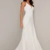 Chi Chi Bridal Elsie Floral Lace Wedding Dress, White