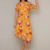 Coast Chi Chi Darya Floral Dress, Orange/Multi