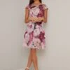 Chi Chi Fille Floral Dress, Mink/Pink