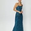 Coast All Over Sequin Cross Over Back Maxi Dress, Blue