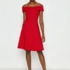 Coast Bardot Skater Dress, Red