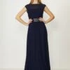 Coast Beaded Waist Detail Maxi Dress, Navy Blue