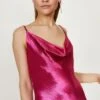 Coast Cowl Neck Midi Dress, Hot Pink