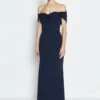 Coast Drape Bodice Bardot Maxi Dress, Navy Blue