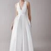 Coast Halter Neck Mini Bow Wedding Maxi Dress With Pockets, Ivory