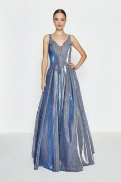 Coast Hotfix Back Maxi Dress, Navy Blue