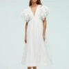 Coast Ivory Mega Ruffle Full Skirted Dress, Off White