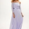 Coast Lace Bodice Bardot Maxi Dress, Lilac/ Light Purple