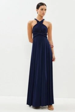 Coast Petite Multiway Bridesmaid Maxi Bridesmaid Dress​, Navy Blue -EleganceWear Store coast petite multiway bridesmaid maxi bridesmaid dress navy blue
