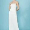 Coast Satin Cami Bridal Dress With Bow Back Detail, Ivory