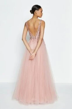 Coast Sequin Bodice Tulle Skirt Maxi Dress, Blush/Pink -EleganceWear Store coast sequin bodice tulle skirt maxi dress blush pink3 e1600176037141