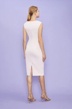 Coast Sleeveless Bow Front Shift Dress, Light Pink/Blush -EleganceWear Store coast sleeveless bow front shift dress light pink blush1