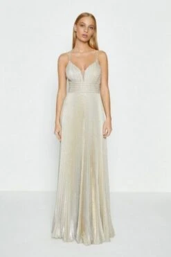 Coast Strap Detail Maxi Dress, Gold