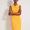 Damsel In A Dress Alanis Fitted Shift Dress, Yellow
