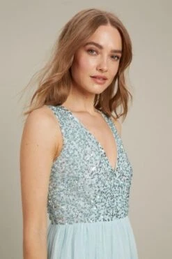 Front Page -EleganceWear Store dorothy perkins embellished v neck tulle maxi bridesmaid dress mint green1 e1660195616825