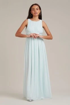 Dorothy Perkins Petite Satin Cross Waist Chiffon Maxi Bridesmaid Dress, Mint Green -EleganceWear Store dorothy perkins petite satin cross waist chiffon maxi bridesmaid dress mint green1