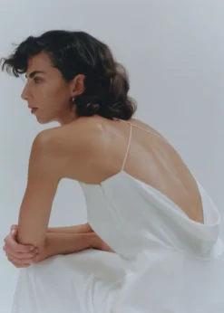 Whistles Eileen Silk Wedding Dress, Ivory