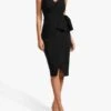 Forever New Alexis Bow Detail Wrap Neck Dress, Black