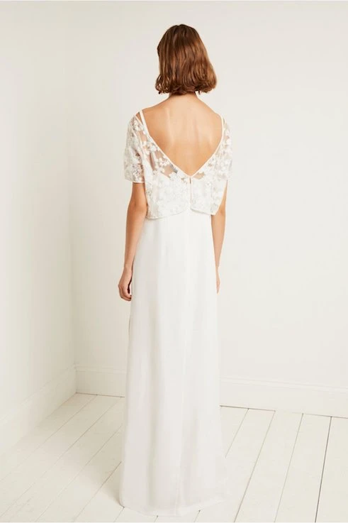 French Connection Isla Embellished Wedding Dress, Summer White 2 French Connection Isla Embellished Wedding Dress, Summer White - Image 2