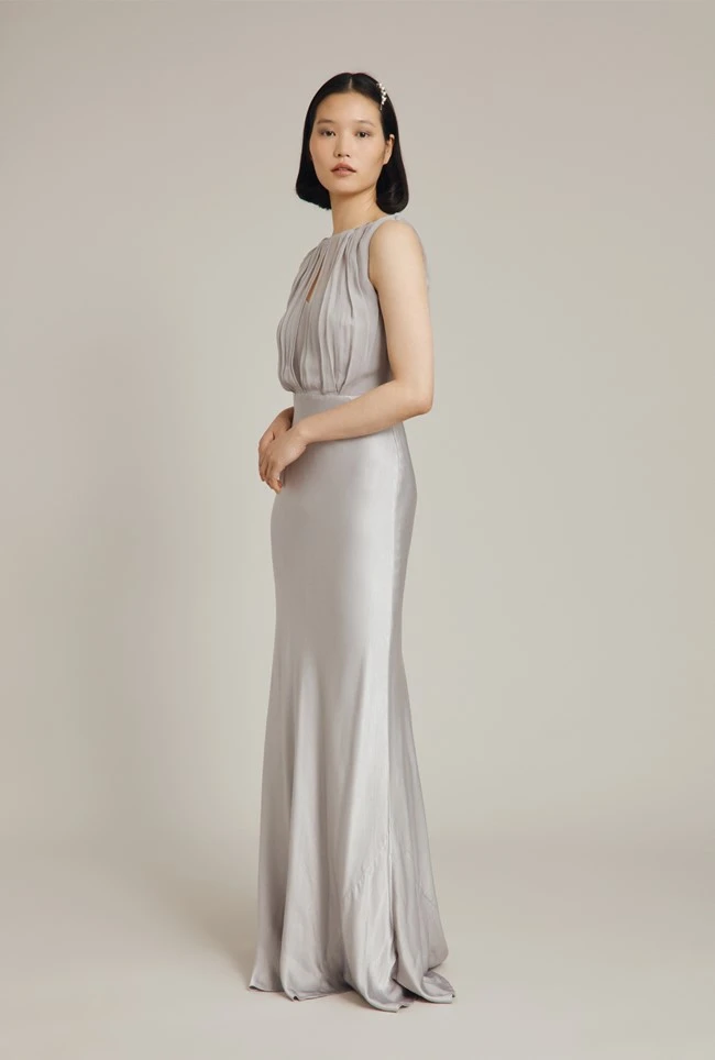 Ghost Claudia Bridesmaid Maxi Dress, Silver Lake 1 Ghost Claudia Bridesmaid Maxi Dress, Silver Lake
