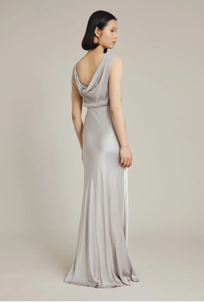 Ghost Claudia Bridesmaid Maxi Dress, Silver Lake 2 Ghost Claudia Bridesmaid Maxi Dress, Silver Lake - Image 2
