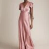 Ghost Delphine Frill Bridesmaid Dress, Rose Pink