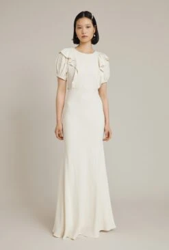 Ghost Delphine Frill Wedding Dress, Cloud Dancer/Ivory