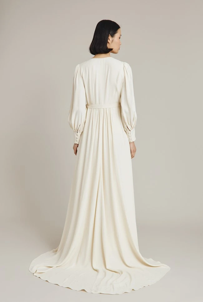 Ghost Hope Sleeve Wedding Dress, Cloud Dancer/Ivory 2 Ghost Hope Sleeve Wedding Dress, Cloud Dancer/Ivory - Image 2