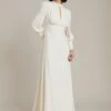 Ghost Luna Sleeve Wedding Dress, Cloud Dancer/Ivory
