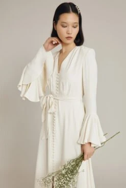 Ghost Viola Wedding Dress Cloud Dancer, Ivory -EleganceWear Store ghost viola wedding dress cloud dancer ivory 1 e1652694401402