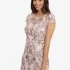 Gina Bacconi Evelynn Sequin Embroidered Tulle Dress, Pink/Blush