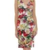Gina Bacconi Karesa Scuba Crepe Floral Wrap Dress, Multi