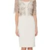 Gina Bacconi Women's Roni Dress And Jacket Mother Of The Bride, Cutter Cream