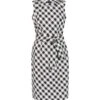 Hobbs Amalfi Gingham Dress, White/Black