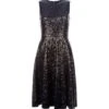 Hobbs Robin Sequin Dress, Black/Blue